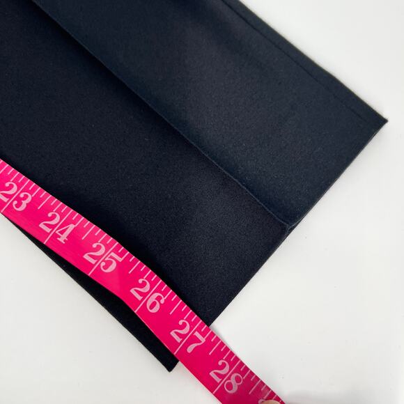 Akris punto Franca Mid Rise Cropped Pants Women US 8 Black Cotton Blend Slim Fit - Picture 13 of 13